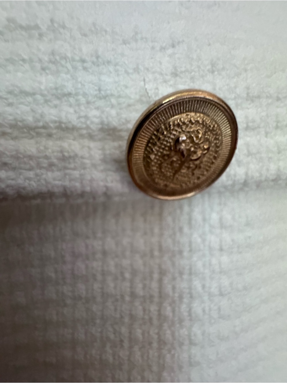 White Textured Button-Front Mini Skort - Picture 5 of 6